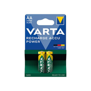 Blister de 2 Accus Rechargeables Professional HR6 Mignon AA 1 2 V 2600 mAh VARTA
