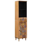 vidaXL Ensemble de mobilier de salle de bain avec tiroir 3 Pièces Naturel