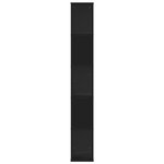 vidaXL Bibliothèque 5 niveaux noir 45x23 5x162 5 cm bois d'ingénierie