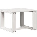 vidaXL Salon de jardin 3 Pièces blanc bois massif de pin
