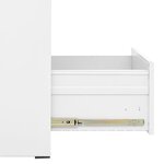vidaXL Classeur Blanc 46x62x133 cm Acier