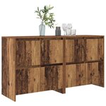 vidaXL Buffets 2 Pièces Bois ancien 70 x 41 x 75 cm Bois d'ingénierie