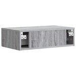 vidaXL Table d'appoint murale 59 x 34 5 x 17 cm Bois d'ingénierie
