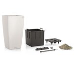 LECHUZA Jardinière Cubico Color 30 ALL-IN-ONE blanc 13130