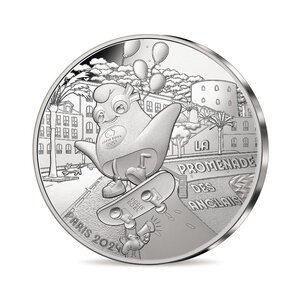 Les Jeux Olympiques de Paris 2024 –  Promenade des Anglais - Monnaie de 10€ Argent