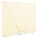 vidaXL Auvent latéral pliable de terrasse Crème 400 x 200 cm