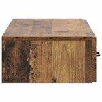 vidaXL Table d'appoint murale Bois ancien 87 5 x 34 5 x 17 cm