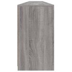 vidaXL Buffet avec lumières LED sonoma gris 283x37x67 cm