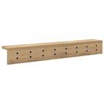 vidaXL Porte-manteau mural chêne artisanal 80 x 10.5 x 10.5 cm