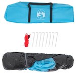 vidaXL Tente de camping 2 personnes bleu libération rapide