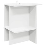 vidaXL Table basse Blanc 40 x 30 x 49 cm Bois d'ingénierie