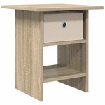vidaXL Table de chevet Chêne Sonoma 41 x 40 x 45 cm Bois d'ingénierie