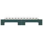 vidaXL Lit de jour avec lit gigogne vert foncé 90x200 cm velours