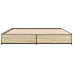 vidaXL Cadre de lit sans matelas chêne sonoma 180x200 cm