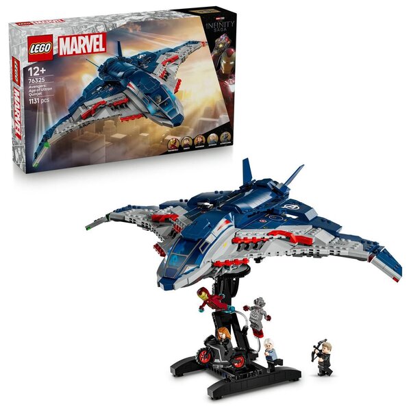 LEGO Marvel 76325 - Quinjet des Avengers : L'Ère d'Ultron 1 131 pièces 5 minifigurines