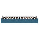 vidaXL Cadre de lit ottoman sans matelas bleu foncé 140x200 cm velours