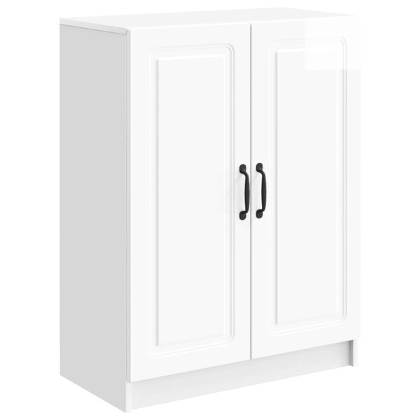 vidaXL Buffet Blanc brillant 66 x 34 5 x 87 cm Bois d'ingénierie