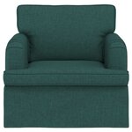 vidaXL Canapé Vert foncé 84 x 80 x 85 cm tissu