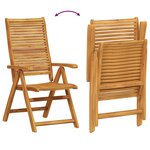 vidaXL Ensemble de salle à manger pour jardin 9 Pièces Marron