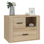 vidaXL Table de chevet Chêne sonoma 60x36x45 cm Bois d'ingénierie