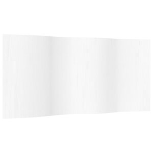 vidaXL Cloison de séparation blanc largeur 400 cm hauteur 165 cm bambou