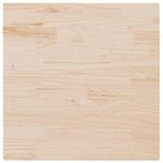 vidaXL Dessus de table 90x90x2 5 cm bois de pin massif
