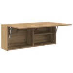 vidaXL Armoire murale de bain chêne artisanal bois d'ingénierie