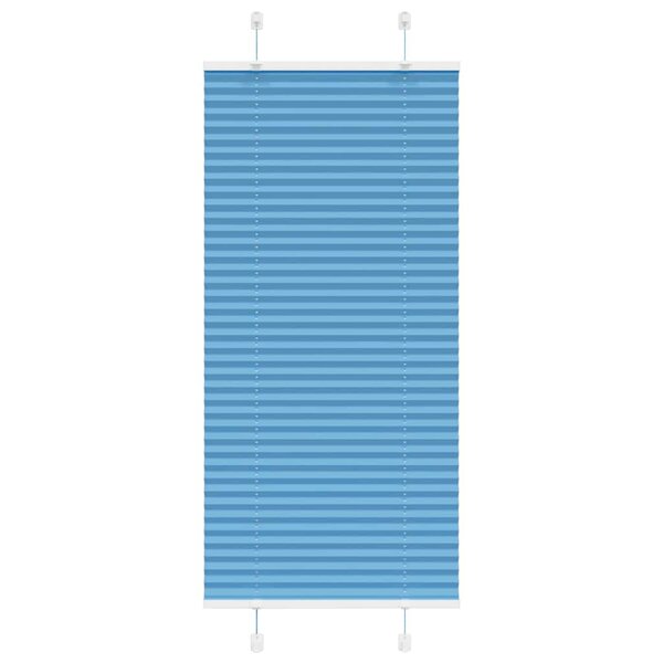 vidaXL Store plissé bleu 65x150 cm largeur du tissu 64 4 cm polyester