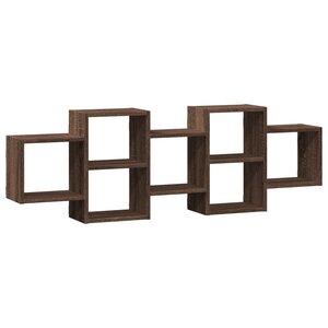 vidaXL Étagère murale chêne marron 129x18x42 cm bois d'ingénierie