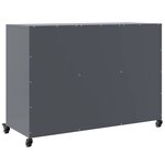 vidaXL Buffet anthracite 100 5x39x72 cm acier
