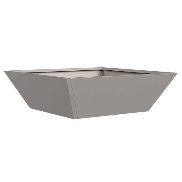 vidaXL Pot en métal Acier corten 50 x 50 x 15 cm Incrustations décoratives