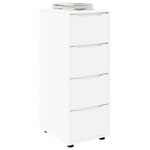 vidaXL Armoire de rangement Blanc 40 x 48 x 105 cm Bois d'ingénierie