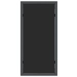 vidaXL Transats avec table 3 Pièces Noir et anthracite 197 x 54 x 86 cm