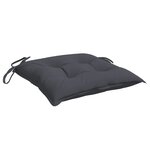 vidaXL Coussins de chaise lot de 6 anthracite 50x50x7 cm tissu oxford