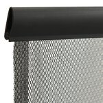 vidaXL Moustiquaire de porte rideau en maille 5 Pièces Noir 120x240 cm