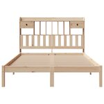vidaXL Lit bibliothèque sans matelas 150x200 cm bois massif de pin