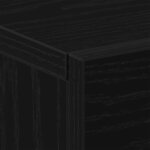 vidaXL Cabinet de chevet mural avec tiroir Chêne noir 35 x 35 x 20 cm