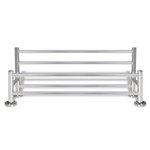 Porte serviettes double - Barre Fixe 6 tubes