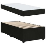 vidaXL Cadre de lit avec matelas avec matelas Noir 90 x 200 cm Velours