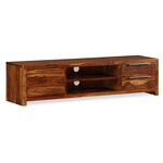 vidaXL Meuble TV Bois massif 120x30x30 cm