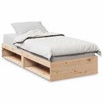 vidaXL Lit de jour sans matelas 90x190 cm bois de pin massif
