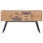 vidaXL Armoire latérale 110x30x75 cm Teck solide