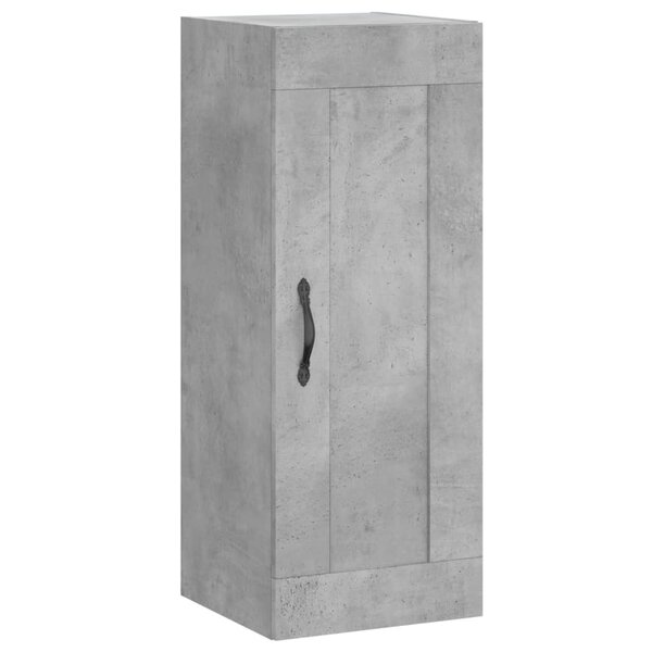 vidaXL Armoire murale gris béton 34 5x34x90 cm bois d'ingénierie