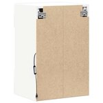 vidaXL Meubles muraux avec lumières LED pour TV 2 Pièces blanc 40x30x60 5 cm