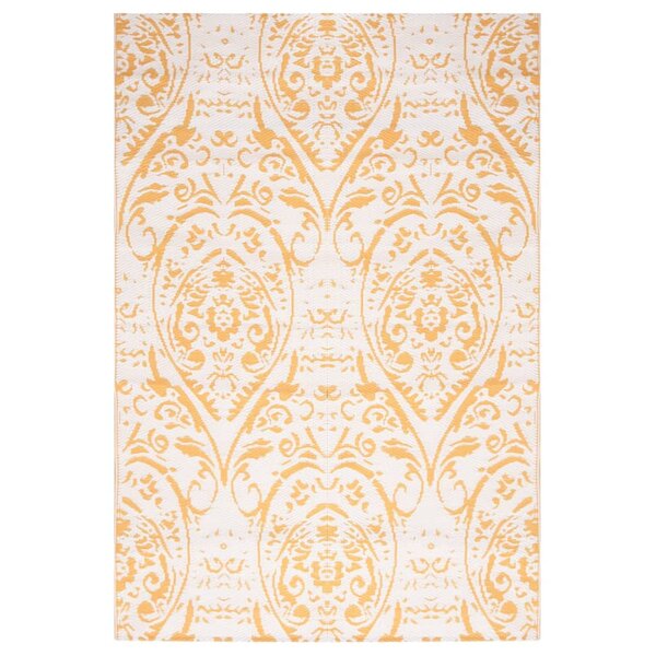 vidaXL Tapis d'extérieur Jaune 140x200 cm PP