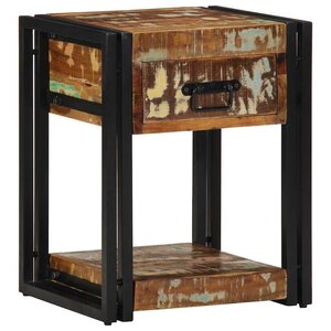 vidaXL Cabinet de chevet avec tiroir Multicolore 40 x 35 x 50 cm