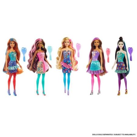 Barbie - poupée color reveal fete (modele aléatoire) avec 7 surprises -  poupée mannequin - des 3 ans - La Poste