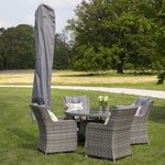 Madison Housse pour parasol sur pied 215x30 cm Gris