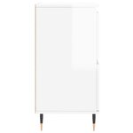 vidaXL Buffet Blanc brillant 60x35x70 cm Bois d'ingénierie
