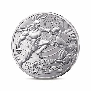DC COMICS Monnaie de 10€ Argent SUPERMAN et LEX LUTHOR